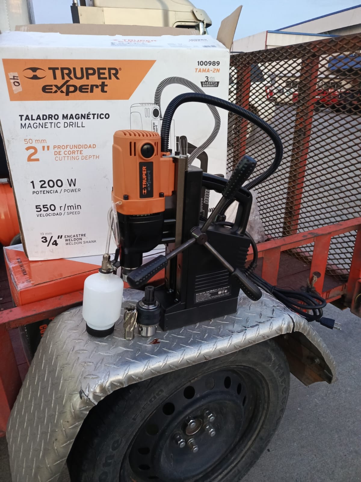 TALADRO MAGNETICO INDUSTRIAL TRUPER DE 1200W