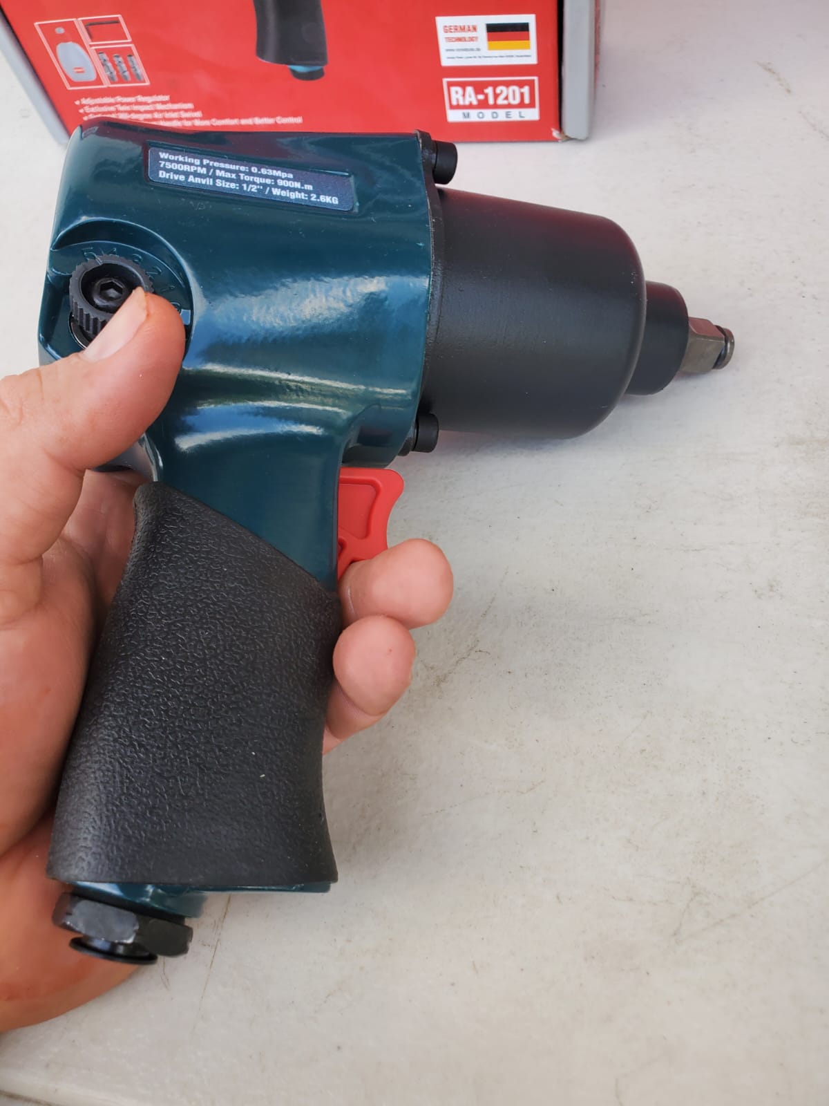 PISTOLA DE IMPACTO RONIX DE 1/2 (MEDIA) PULGADA