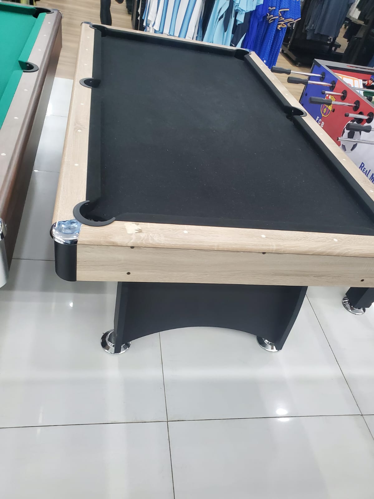 MESA DE BILLAR PAÑO NEGRO
