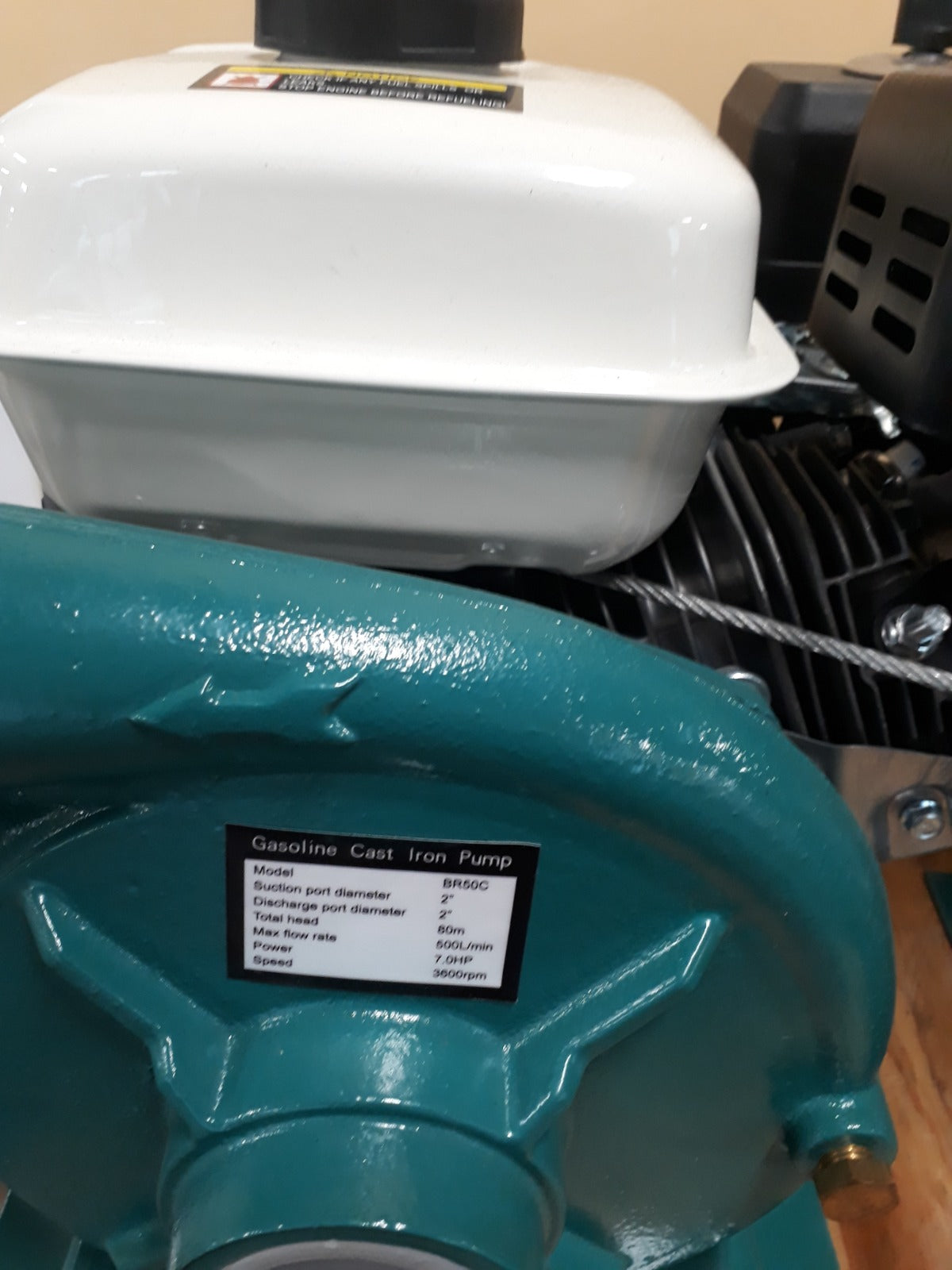 BOMBA DE AGUA DE PRESION 7 HP A GASOLINA 2X2