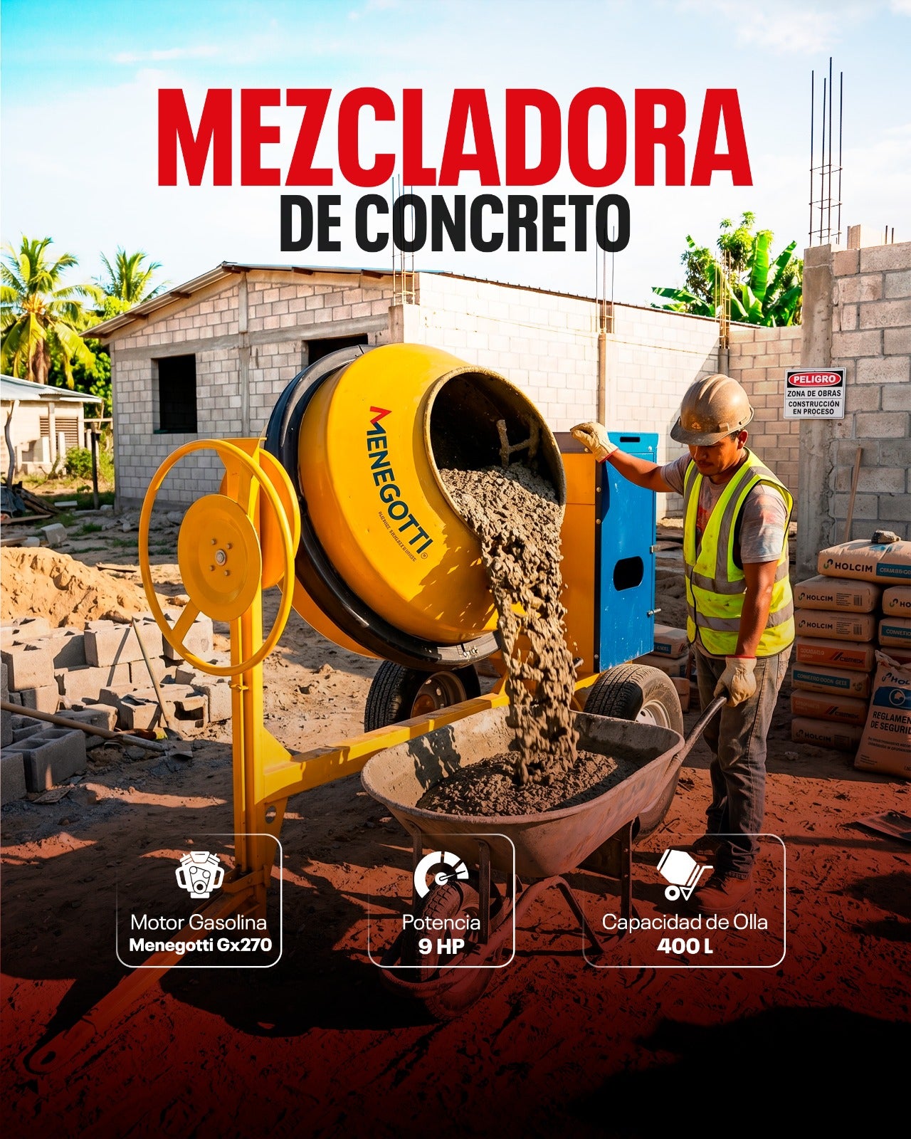 CONCRETERA DE 2 BOLSAS MENEGOTTI