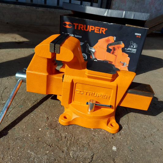 PRENSA DE BANCO INDUSTRIAL DE 5 PULGADAS TRUPER