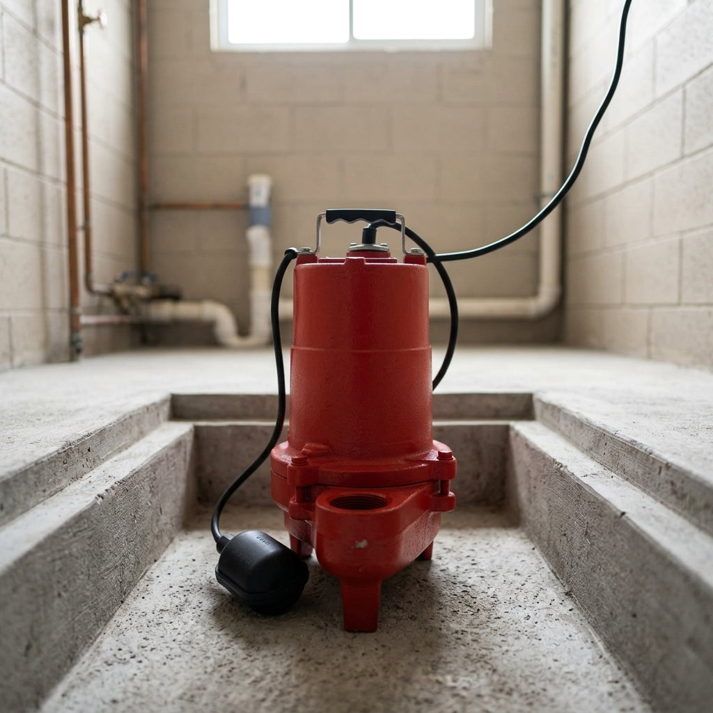 BOMBA SUMERGIBLE DE 1/2 HP PARA AGUAS NEGRAS