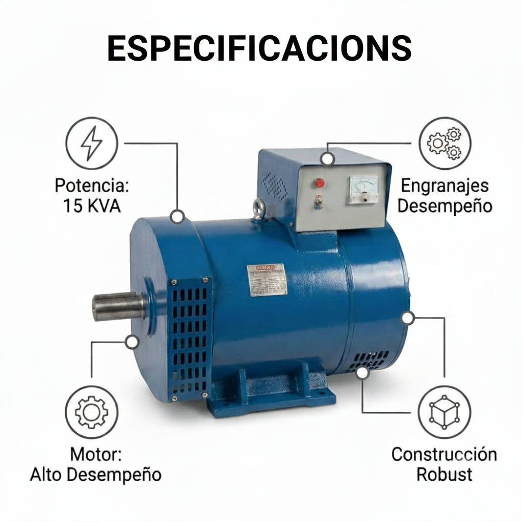 DINAMO INDUSTRIAL BRUNELLI DE 15 KVA