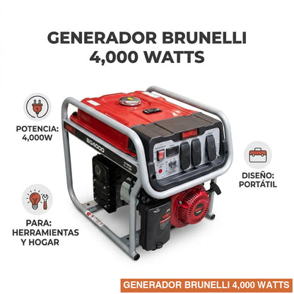GENERADOR BRUNELLI 4,000 WATTS