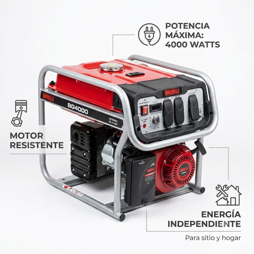 GENERADOR BRUNELLI 4,000 WATTS