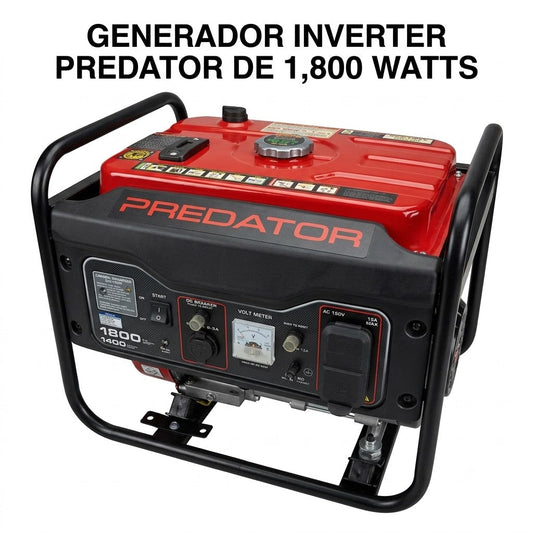GENERADOR ELECTRICO INVERTER PREDATOR DE 1,800 WATTS