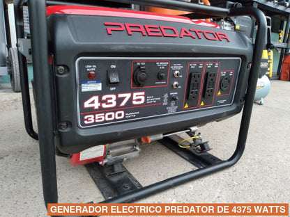 GENERADOR ELECTRICO PREDATOR DE 4375 WATTS