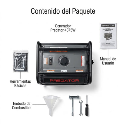 GENERADOR ELECTRICO PREDATOR DE 4375 WATTS