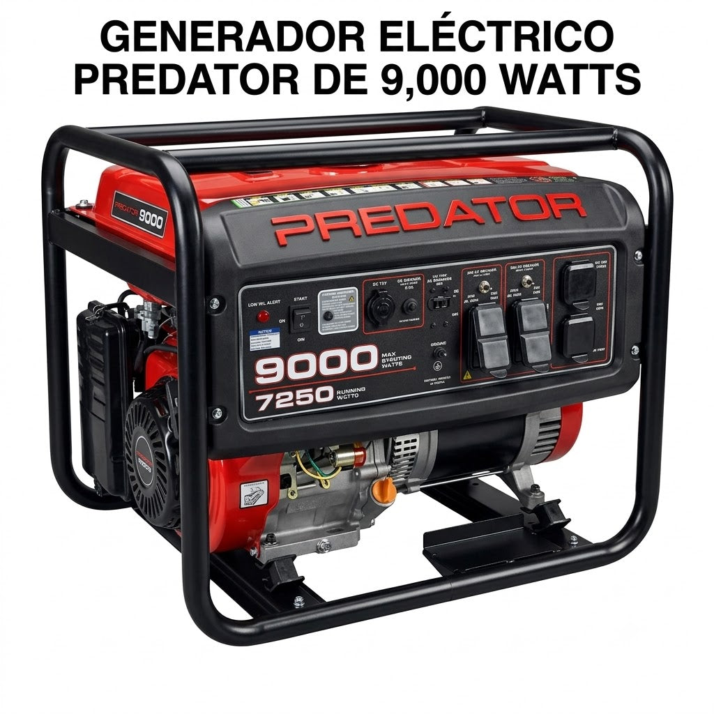 GENERADOR ELECTRICO PREDATOR DE 9,000 WATTS