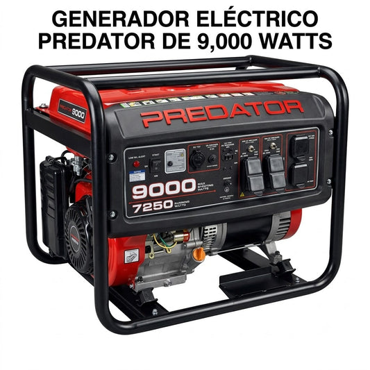 GENERADOR ELECTRICO PREDATOR DE 9,000 WATTS