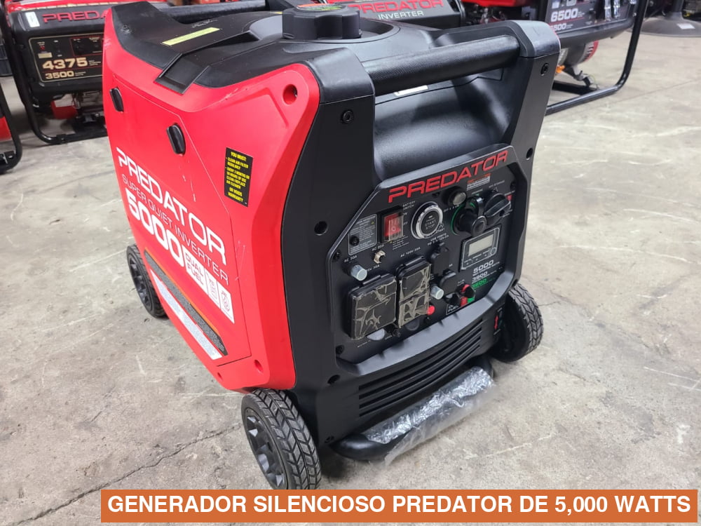 GENERADOR SILENCIOSO PREDATOR DE 5,000 WATTS