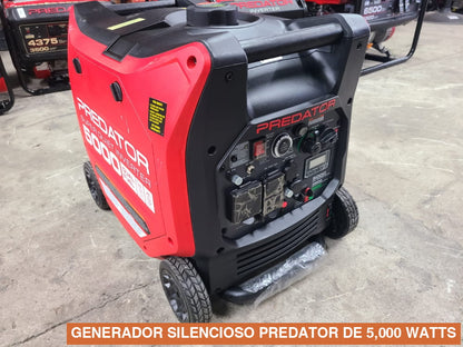 GENERADOR SILENCIOSO PREDATOR DE 5,000 WATTS