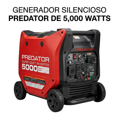 GENERADOR SILENCIOSO PREDATOR DE 5,000 WATTS