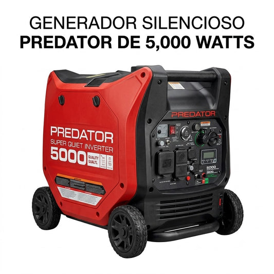 GENERADOR SILENCIOSO PREDATOR DE 5,000 WATTS