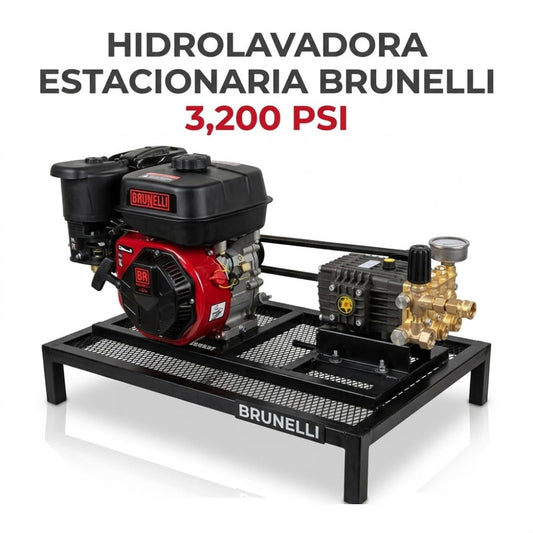 HIDROLAVADORA ESTACIONARIA BRUNELLI DE 3,200 PSI
