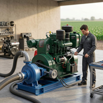 MOTOR DIESEL ESTACIONARIO DE 22 HP CON ARANQUE ELECTRICO