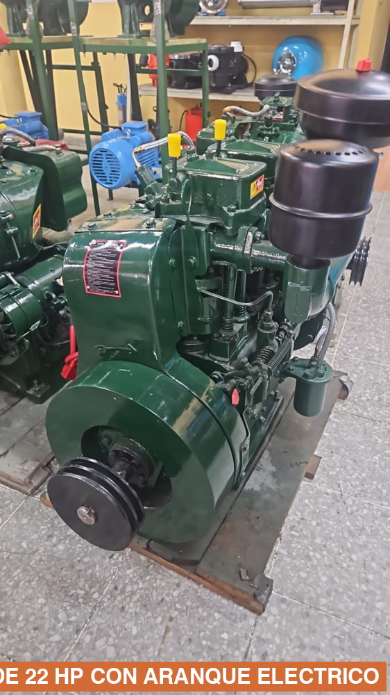MOTOR DIESEL ESTACIONARIO DE 22 HP CON ARANQUE ELECTRICO