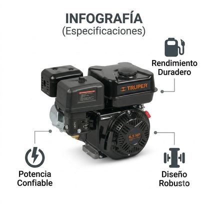 MOTOR ESTACIONARIO 6.5 HP TRUPER