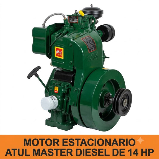 MOTOR ESTACIONARIO ATUL MASTER DIESEL DE 14 HP