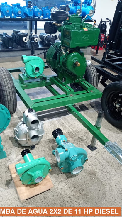 TROBOMBA DE AGUA 2X2 DE 11 HP DIESEL