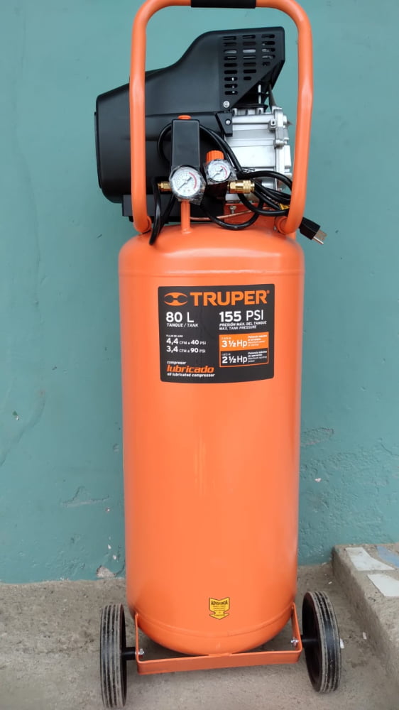 COMPRESOR DE 80 LITROS TRUPER 155PSI