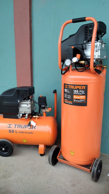 COMPRESOR DE 80 LITROS TRUPER 155PSI