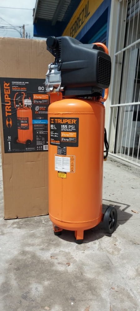 COMPRESOR DE 80 LITROS TRUPER 155PSI