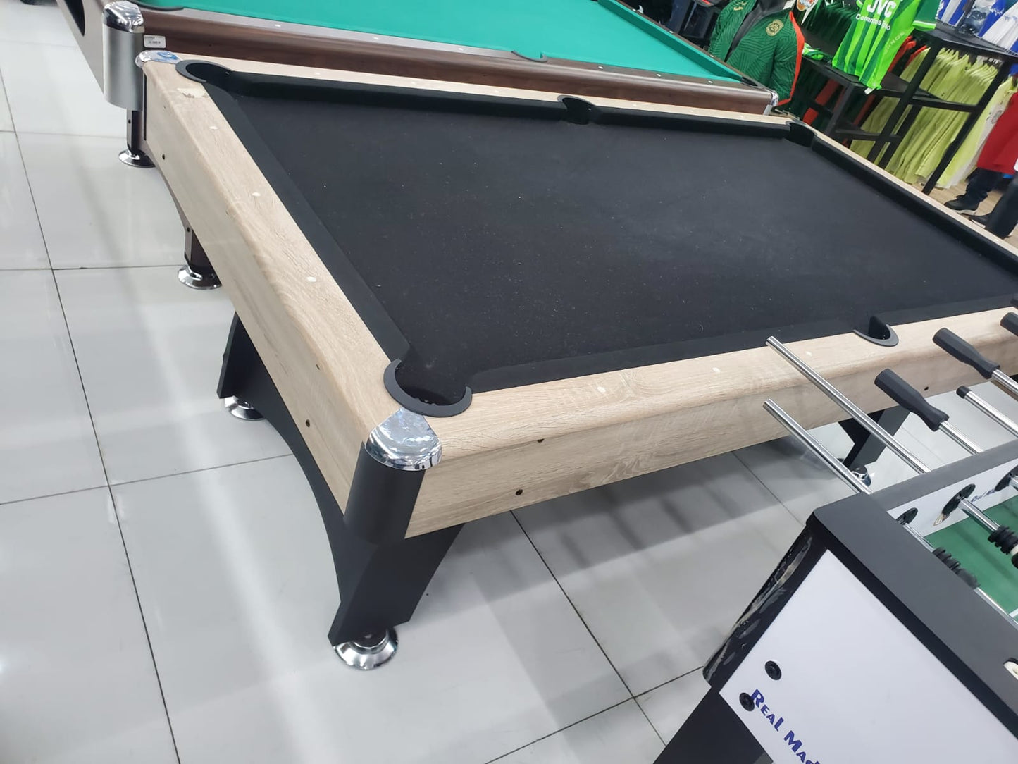 MESA DE BILLAR PAÑO NEGRO