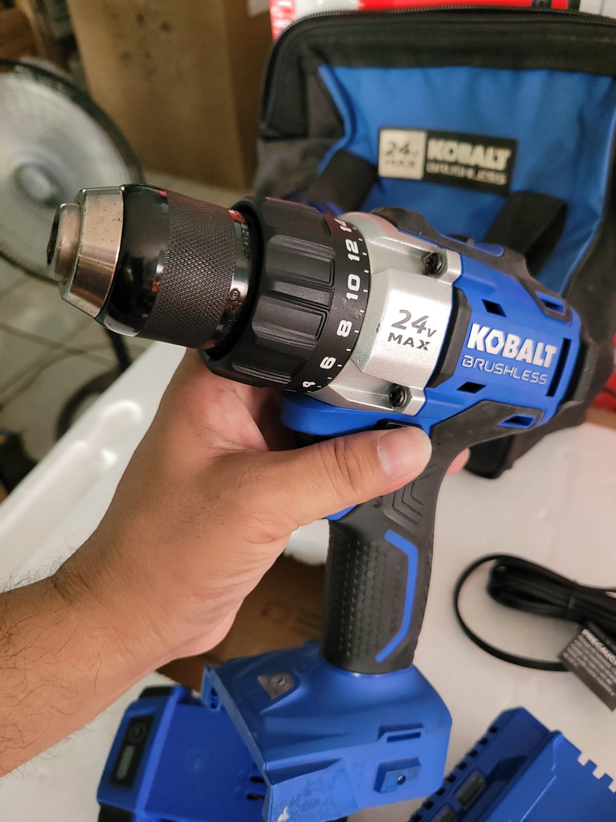 COMBO DE TALADROS INALAMBRICOS KOBALT DE 24 VOLTIOS
