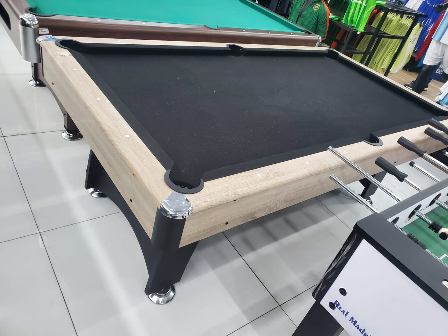 MESA DE BILLAR PAÑO NEGRO