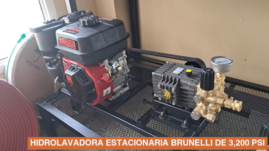 HIDROLAVADORA ESTACIONARIA BRUNELLI DE 3,200 PSI