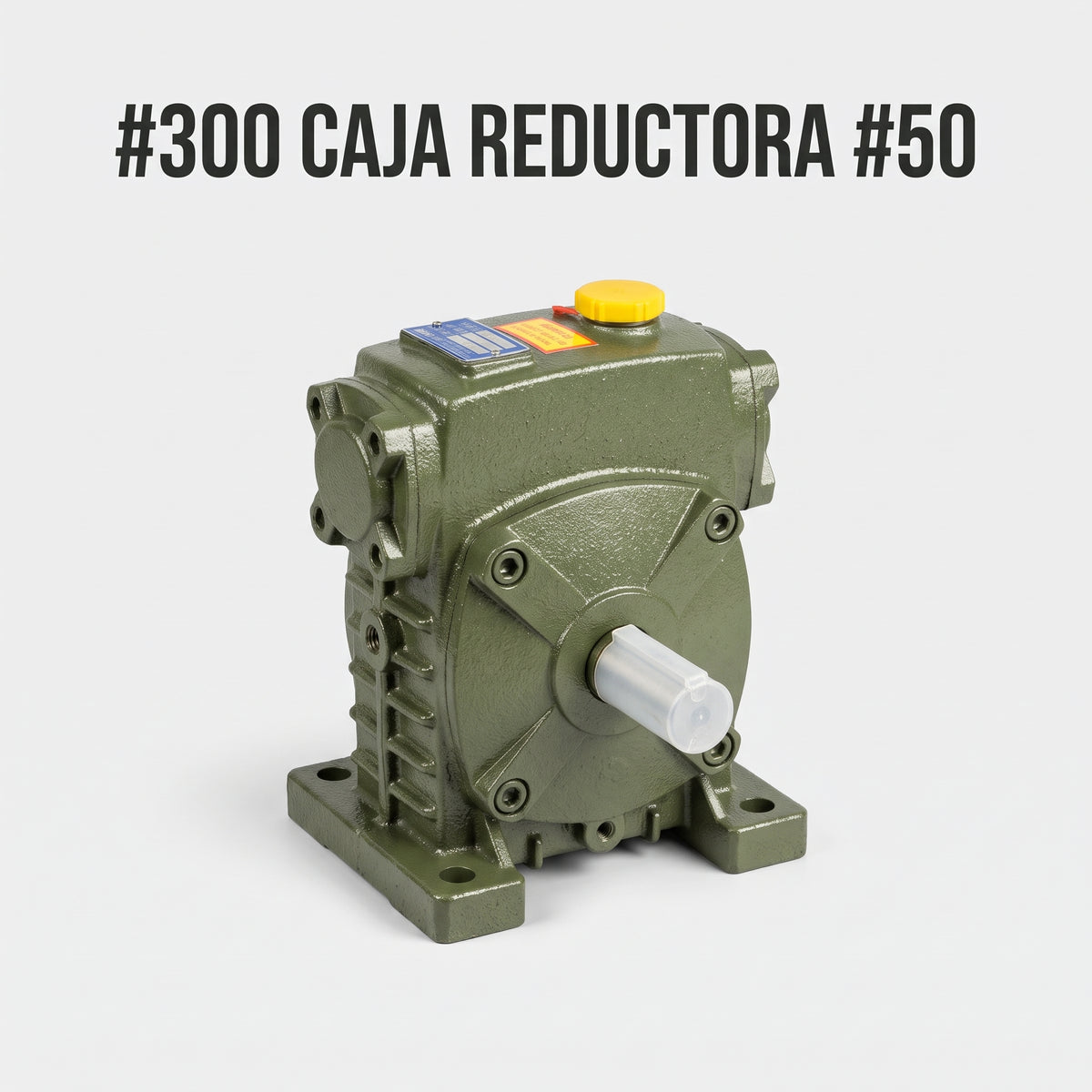 Worm gear speed reducer / industrial gearbox — Portada Principal - Estudio Blanco | Generated by Modelize