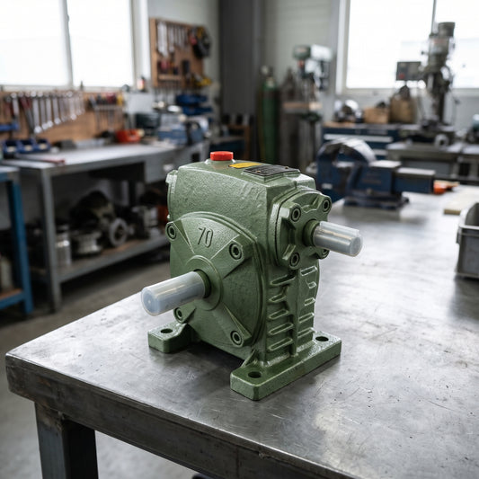 Industrial Worm Gearbox / Speed Reducer — Estilo de Vida - Producto en Uso | Generated by Modelize