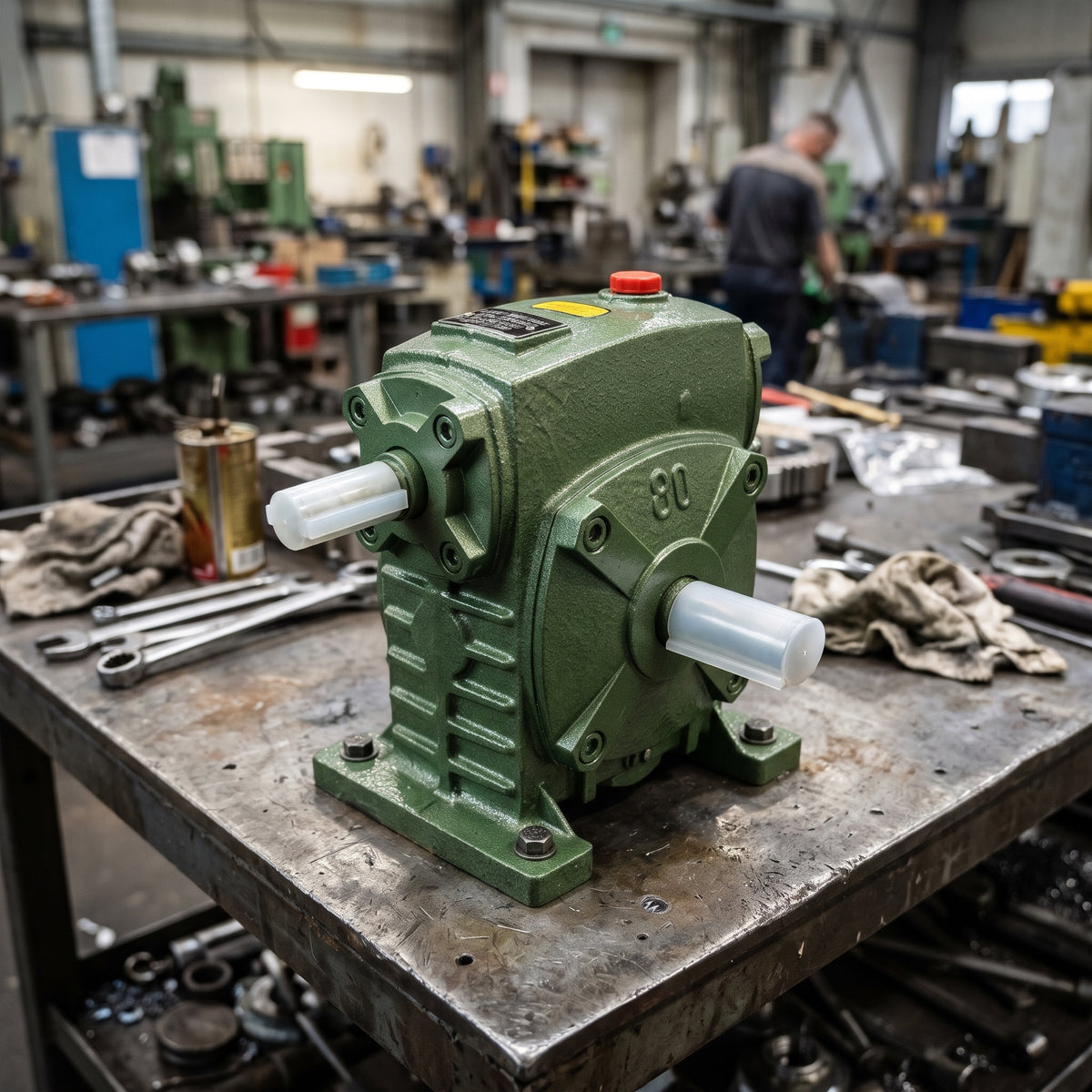 Industrial Speed Reducer Gearbox — Estilo de Vida - Producto en Uso | Generated by Modelize