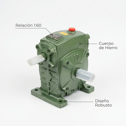 Industrial Speed Reducer Gearbox — Infografia de Caracteristicas | Generated by Modelize