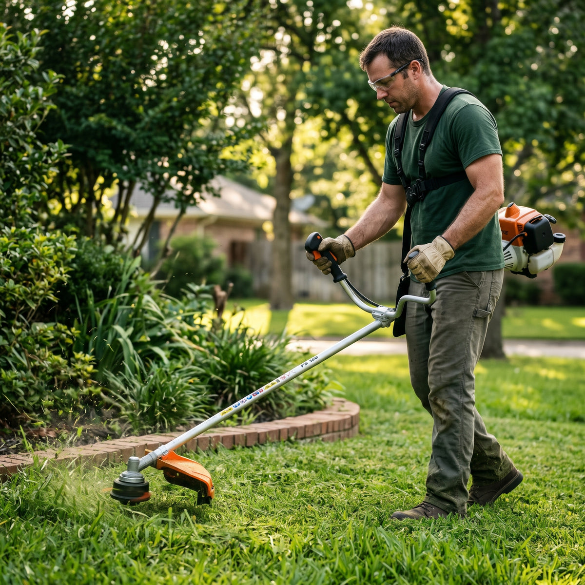 String Trimmer / Brushcutter — Estilo de Vida - Producto en Uso | Generated by Modelize