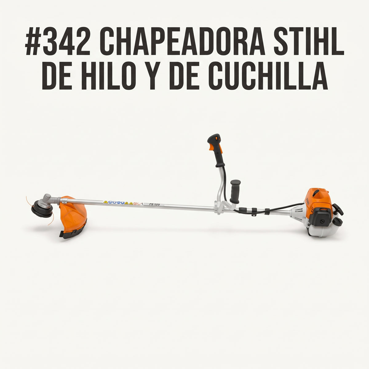 String Trimmer / Brush Cutter — Portada Principal - Estudio Blanco | Generated by Modelize