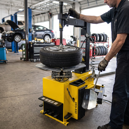 Tire Changer Machine — Estilo de Vida - Producto en Uso | Generated by Modelize