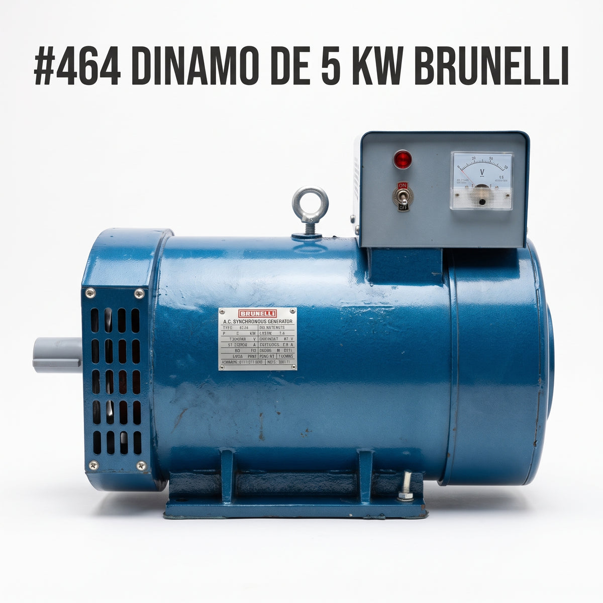 AC Synchronous Generator / Dynamo — Portada Principal - Estudio Blanco | Generated by Modelize