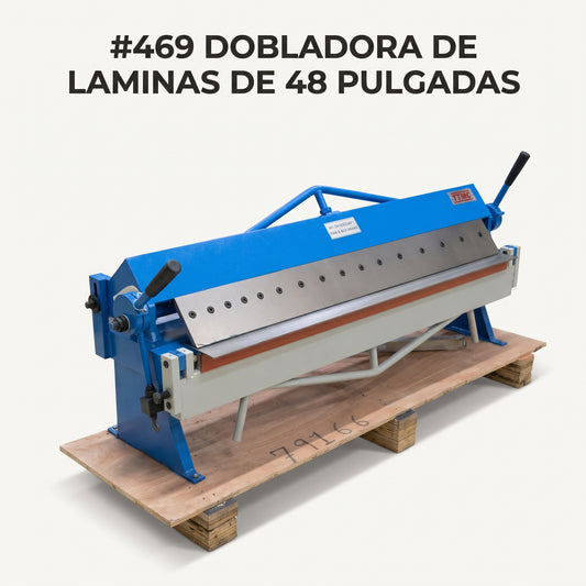 Sheet Metal Bender / Pan & Box Brake Machine — Portada Principal - Estudio Blanco | Generated by Modelize