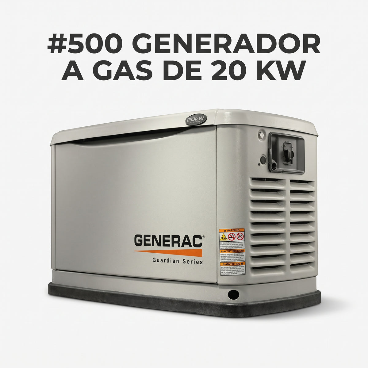 Standby Gas Generator — Portada Principal - Estudio Blanco | Generated by Modelize