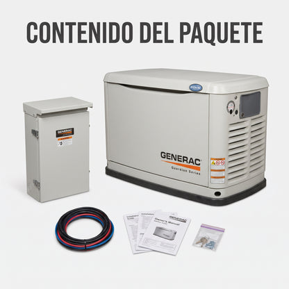 Home Standby Generator — Contenido del Paquete - Vista Aerea | Generated by Modelize