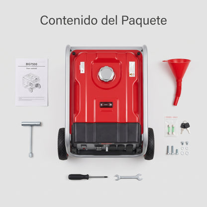 Gasoline Generator — Contenido del Paquete - Vista Aerea | Generated by Modelize