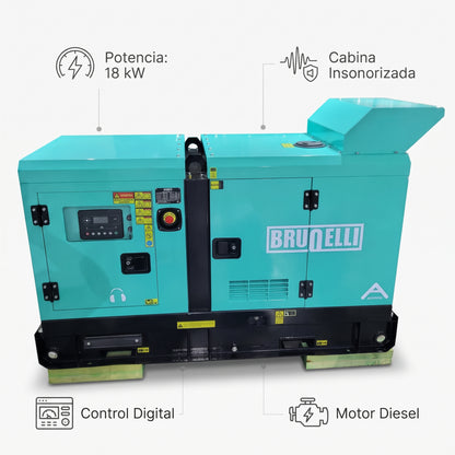 Industrial Diesel Generator — Infografia de Caracteristicas | Generated by Modelize