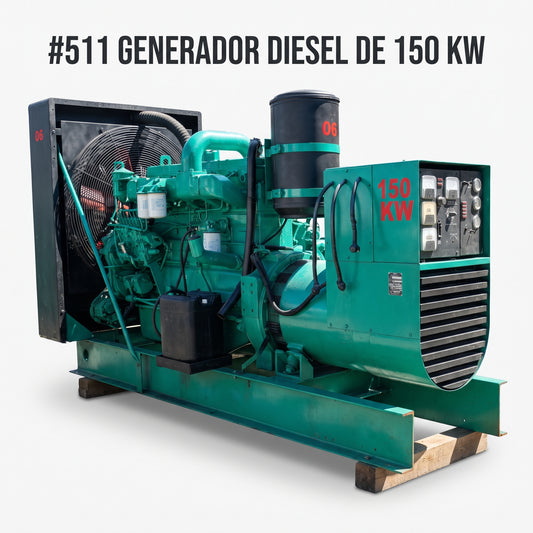 Industrial Diesel Generator — Portada Principal - Estudio Blanco | Generated by Modelize