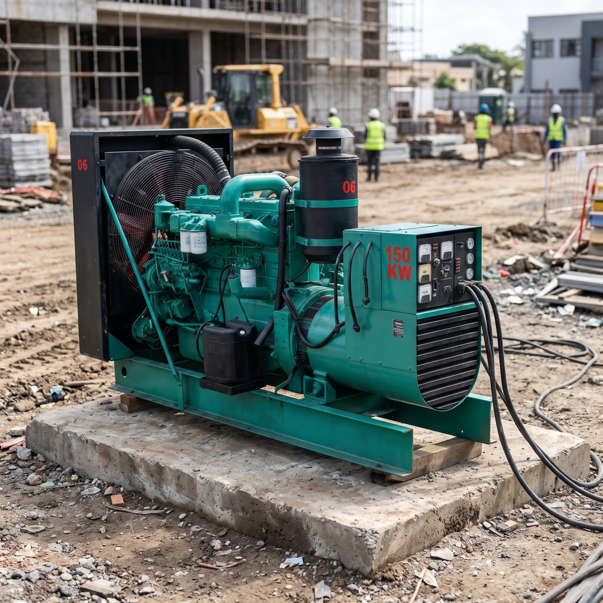 Industrial Diesel Generator — Estilo de Vida - Producto en Uso | Generated by Modelize