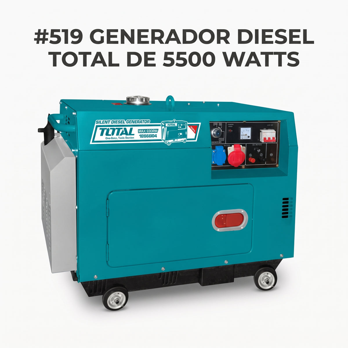 Silent Diesel Generator — Portada Principal - Estudio Blanco | Generated by Modelize