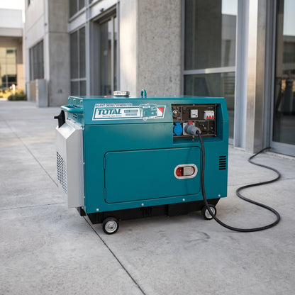 Silent Diesel Generator — Estilo de Vida - Producto en Uso | Generated by Modelize