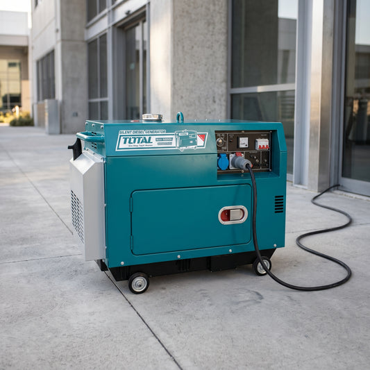 Silent Diesel Generator — Estilo de Vida - Producto en Uso | Generated by Modelize